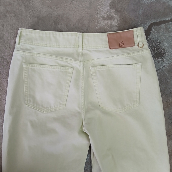 ULLA‎ JOHNSON The Elodie Pistachio Wide Leg Jeans - Picture 6 of 12